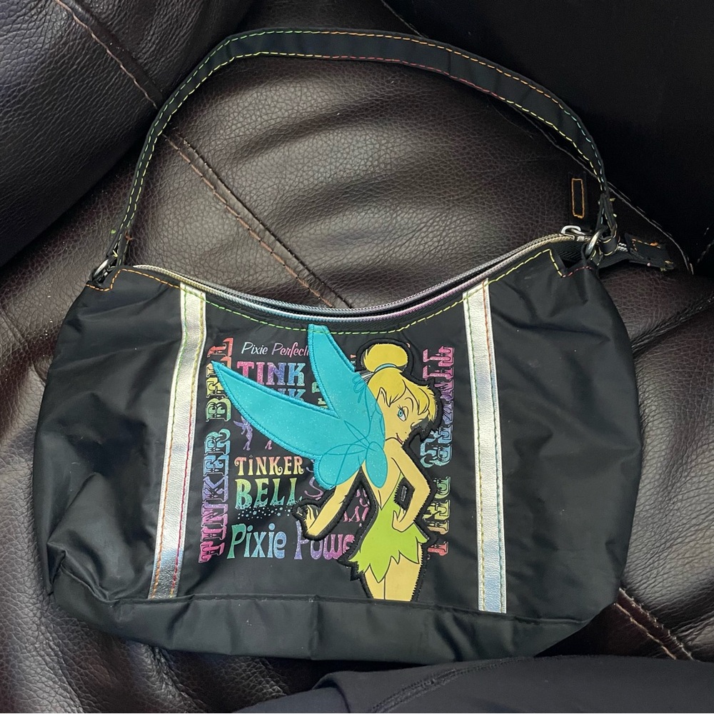 Disney Tinker Bell Black and Blue Shoulder Bag
